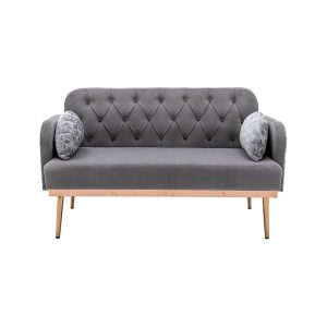 Product 13 - Velvet Sofa, Button Tufted Couch