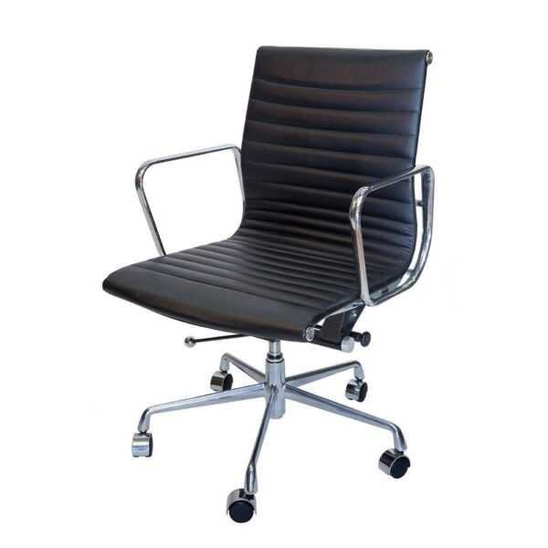 Skot Mid Back Leather Meeting Chair - Projects only