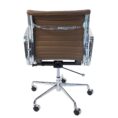sk low-back ribbed leather brown back
