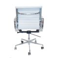 sk low-back ribbed leather white back