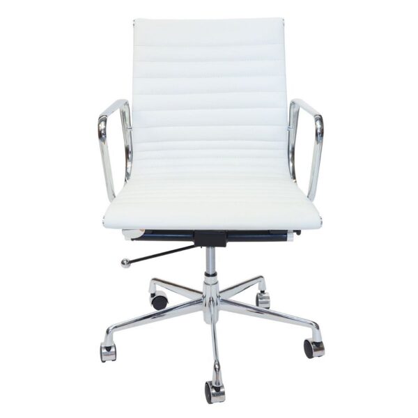 sk low-back ribbed leather white front