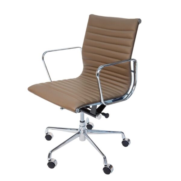 Skot Mid Back Leather Meeting Chair - Projects only
