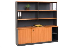 Wall Unit White Over Charcoal 1800