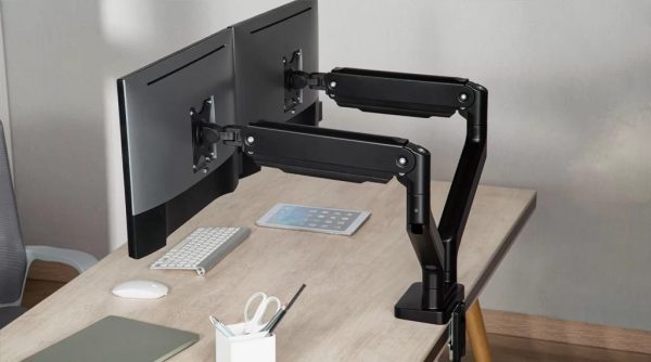 EM60 Heavy Duty Double Monitor Arms EM60 Heavy Duty Double Monitor Arms