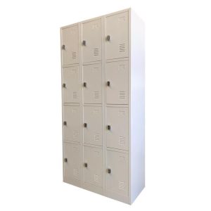 Zip 12 Door Metal Storage Locker - Pad Latch