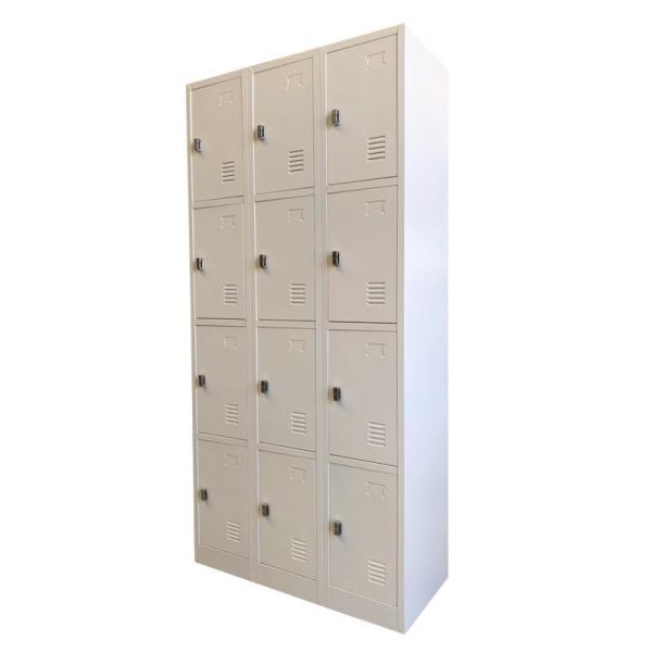 Zip 12 Door Metal Storage Locker - Pad Latch Zip 12 Door Metal Storage Locker - Pad Latch