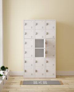 Zip 18 Door Metal Storage Locker - Pad Latch