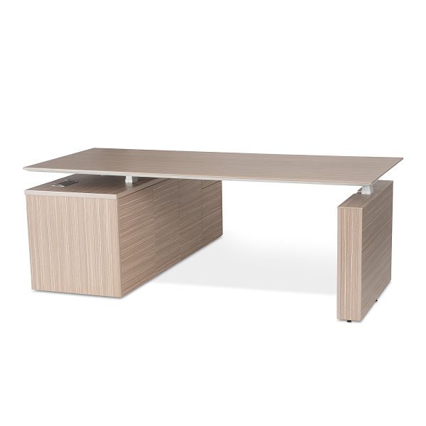 E1 Kingston Electric Executive Desk - Blackened Linewood E1 Kingston Electric Executive Desk - Blackened Linewood