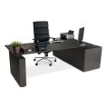 E1 Kingston Electric Executive Desk - Blackened Linewood