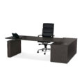 E1 Kingston Electric Executive Desk - Blackened Linewood