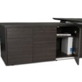 E1 Kingston Electric Executive Desk - Blackened Linewood