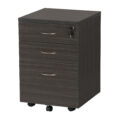 Mobile Pedestal 3 Drawers Blackened - 2 Colours
