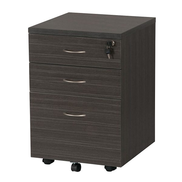 Mobile Pedestal 3 Drawers Blackened - 2 Colours Mobile Pedestal 3 Drawers Blackened - 2 Colours