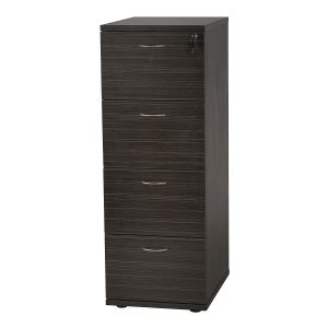 4 Drawers Filing Cabinet - Blackened Linewood