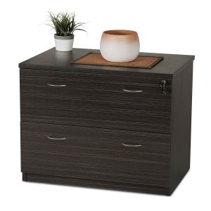 2 Drawers Lateral Filing Cabinet - Tawny Linewood