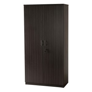 Full Door Storage Cupboard 1800H - Blackened Linewood