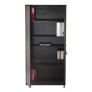 Full Door Storage Cupboard 1800H - Blackened Linewood