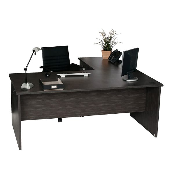 Desk And Universal Return 189 - Blackened Linewood Desk And Universal Return 189 - Blackened Linewood