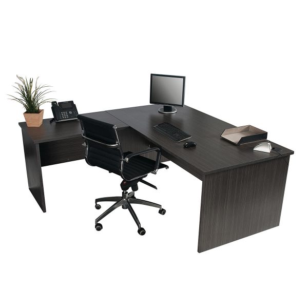 Desk And Universal Return 189 - Blackened Linewood Desk And Universal Return 189 - Blackened Linewood