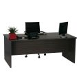 Open Slab End Desk 1500 x 750 - Blackened Linewood