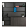Desk Hutch 1500 - Blackened Linewood