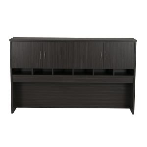 Pigeon Hole Hutch with Cupboards - Blackened Linewood