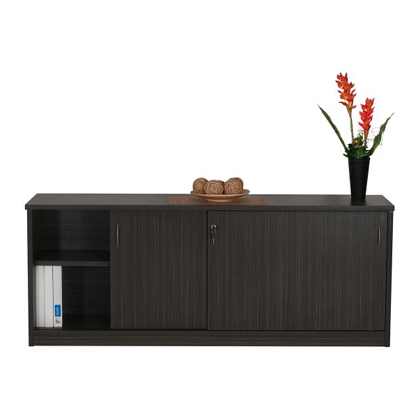 Sliding Door Credenza / Buffet 1500 - Blackened Linewood