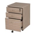 Mobile Pedestal 3 Drawers Tawny - 2 Colours