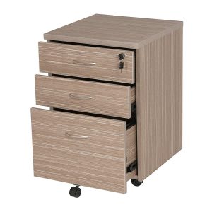 Mobile Pedestal 3 Drawers Tawny - 2 Colours