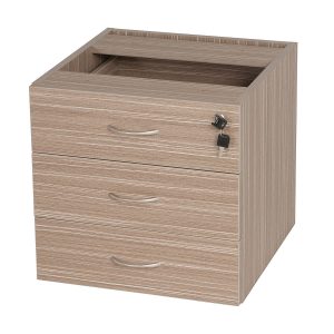 Fixed Pedestal 3 Drawers Tawny Linewood - 2 Colours