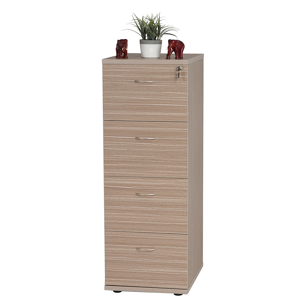 4 Drawers Filing Cabinet - Tawny Linewood 