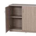 Hinge Door Credenza / Buffet 900W - Tawny Linewood