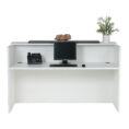Excel Reception Counter - Blackened Linewood 1500