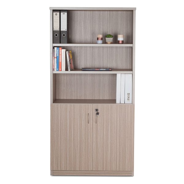 Half Door Stationery Cupboard - Tawny Linewood Half Door Stationery Cupboard - Tawny Linewood