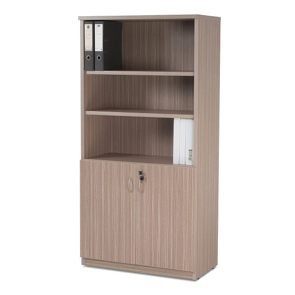 Half Door Stationery Cupboard - Tawny Linewood Half Door Stationery Cupboard - Tawny Linewood