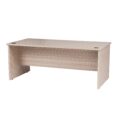 Open Slab End Desk 1500 x 750 - Blackened Linewood