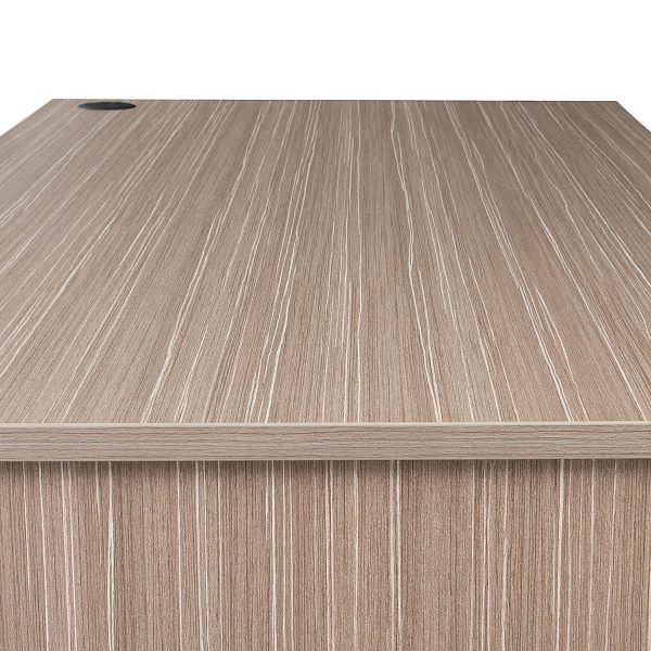 Open Slab End Desk 1800 x 900 - Tawny Linewood