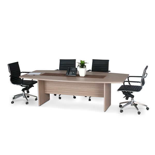 Boat Shaped Boardroom Meeting Table - Tawny Boat Shaped Boardroom Meeting Table - Tawny
