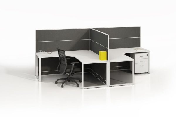Charcoal Desk Screen with Aluminium Frame 1500W Charcoal Desk Screen with Aluminium Frame 1500W