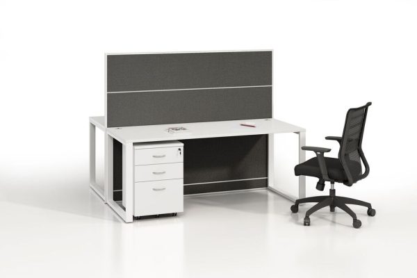 Charcoal Desk Screen with Aluminium Frame 1500W Charcoal Desk Screen with Aluminium Frame 1500W