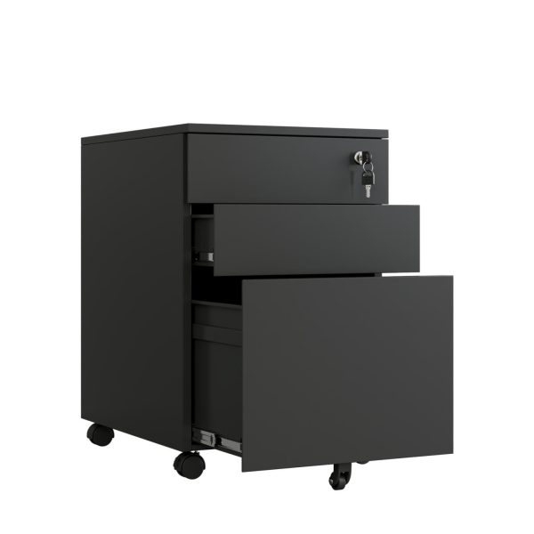 Agr Metal Mobile Pedestal 3 Drawers - 2 Colours