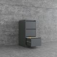 Max Metal Filing Cabinet 3 Drawers - 4 Colours