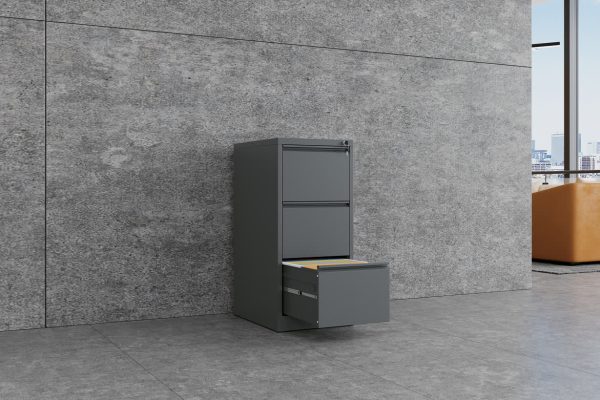 Max Metal Filing Cabinet 3 Drawers - 4 Colours Max Metal Filing Cabinet 3 Drawers - 4 Colours