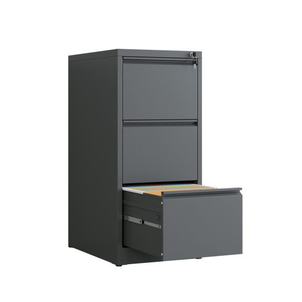 Max Metal Filing Cabinet 3 Drawers - 4 Colours Max Metal Filing Cabinet 3 Drawers - 4 Colours