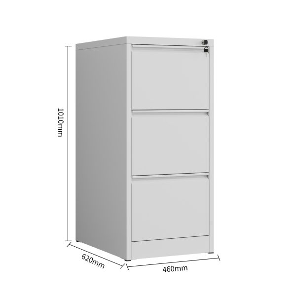 Max Metal Filing Cabinet 3 Drawers - 4 Colours Max Metal Filing Cabinet 3 Drawers - 4 Colours