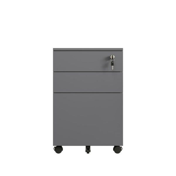 Max Standrad Metal Mobile Pedestal 3 Drawers - 3 Colours Max Standrad Metal Mobile Pedestal 3 Drawers - 3 Colours