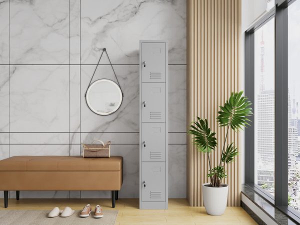 Max Metal Storage Locker Four Door - 2 Colours