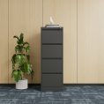 Max Metal Filing Cabinet 4 Drawers - 4 Colours