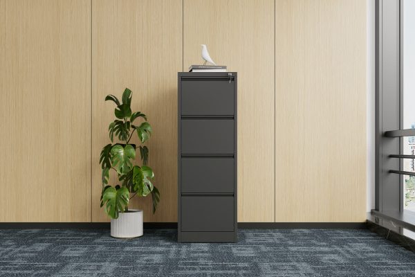 Max Metal Filing Cabinet 4 Drawers - 4 Colours Max Metal Filing Cabinet 4 Drawers - 4 Colours