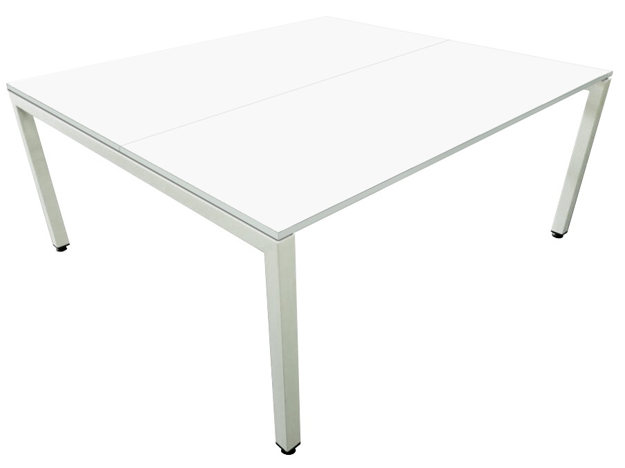 Plaza 50mm Square Legs Double Desk Frame 1500 - Many Options